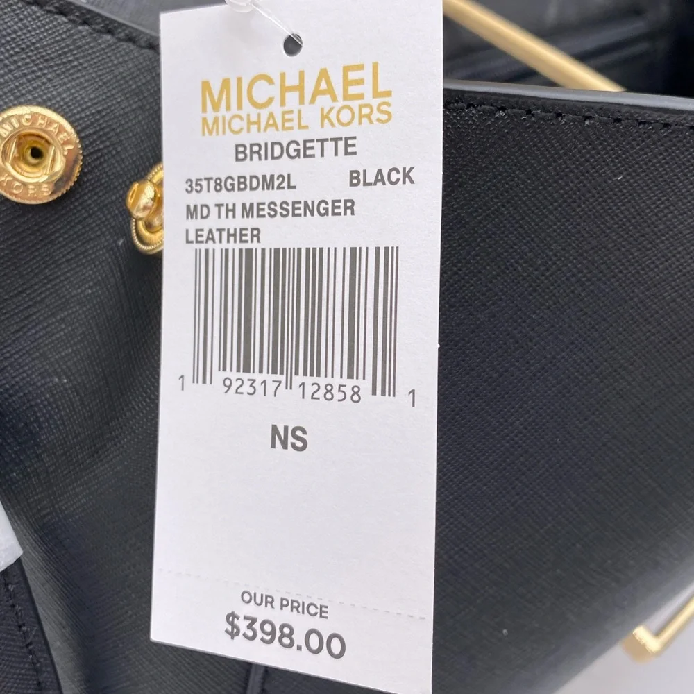 Michael Kors Bridgette MD Messenger Crossbody Black